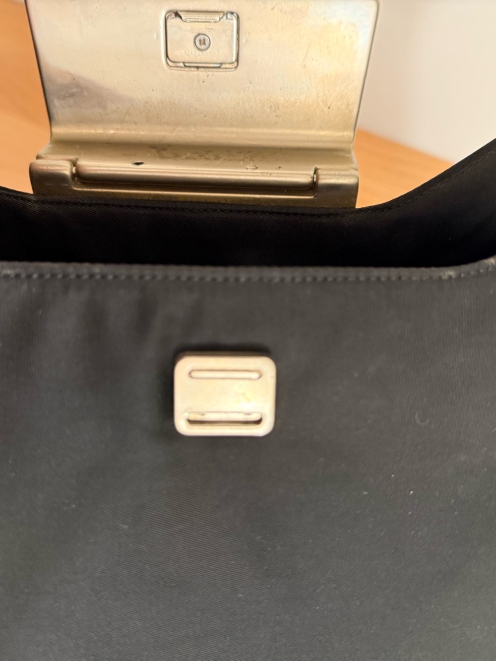 Authentic Vintage Prada Black Nylon Shoulder Bag - Picture 15 of 16